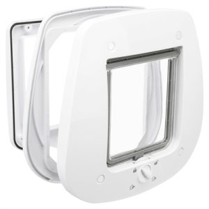 Trixie 4 weg kattenluik speciaal voor glas wit