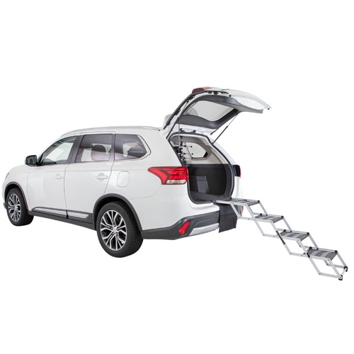 Trixie 4-tredige Vouwtrap aluminium/TPR