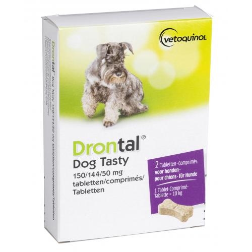 Drontal Dog Tasty 2-20 kg 2 tabletten
