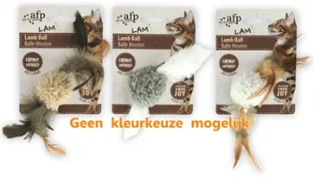 AFP kattenbal met veren, vogelgeluid en catnip