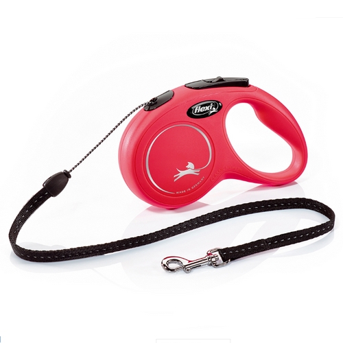 Flexi Rollijn Classic Cord S Rood 5 meter