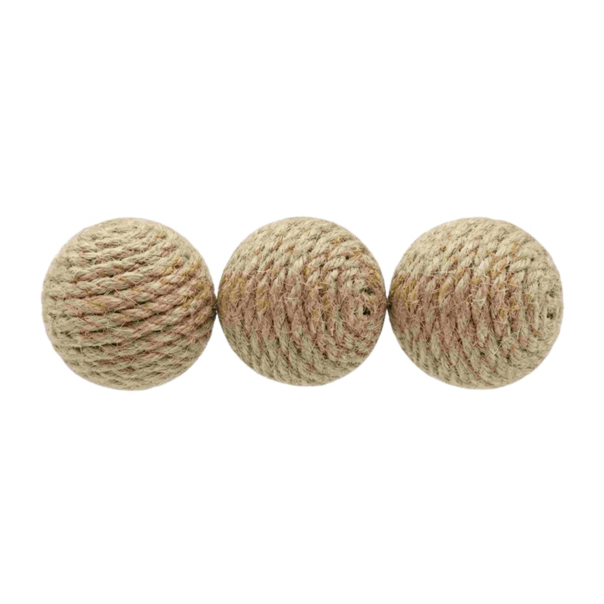 Sisal katten balletjes met natuurlijke pieper – Per 3 stuks