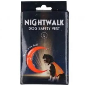 Nightwalk Dog Safety Vest Orange L