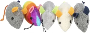 Trixie  pluche muis kattenspeelgoed met catnip – 7 CM 70 ST